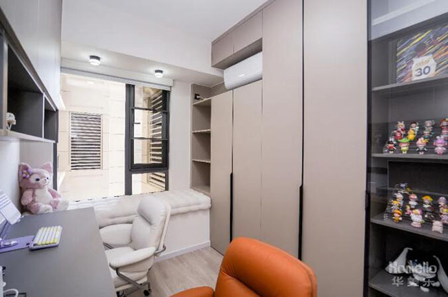 118㎡三居室,淺色調(diào)演繹現(xiàn)代魅力,體驗功能美學(xué)現(xiàn)代三居室